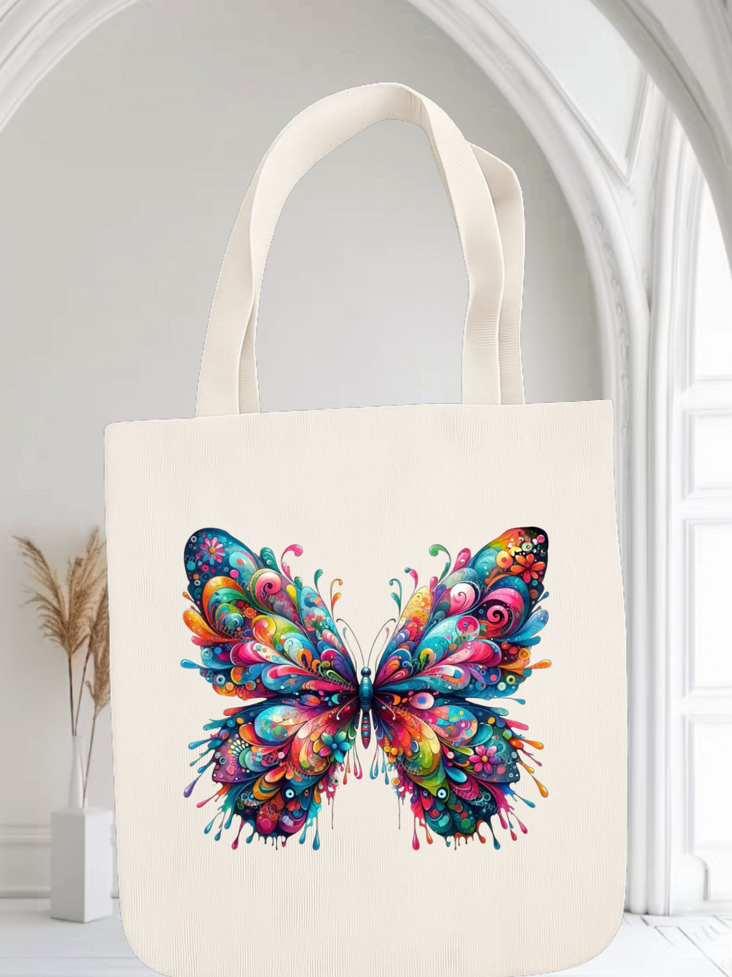 Colorful Butterfly Tote Bag