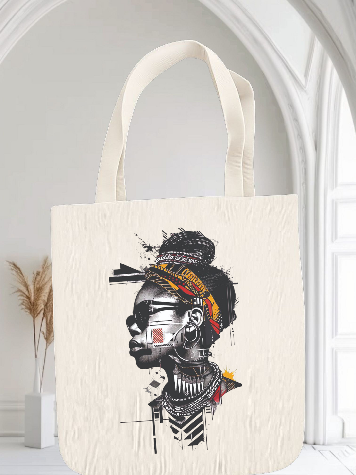 African Woman Tote Bag