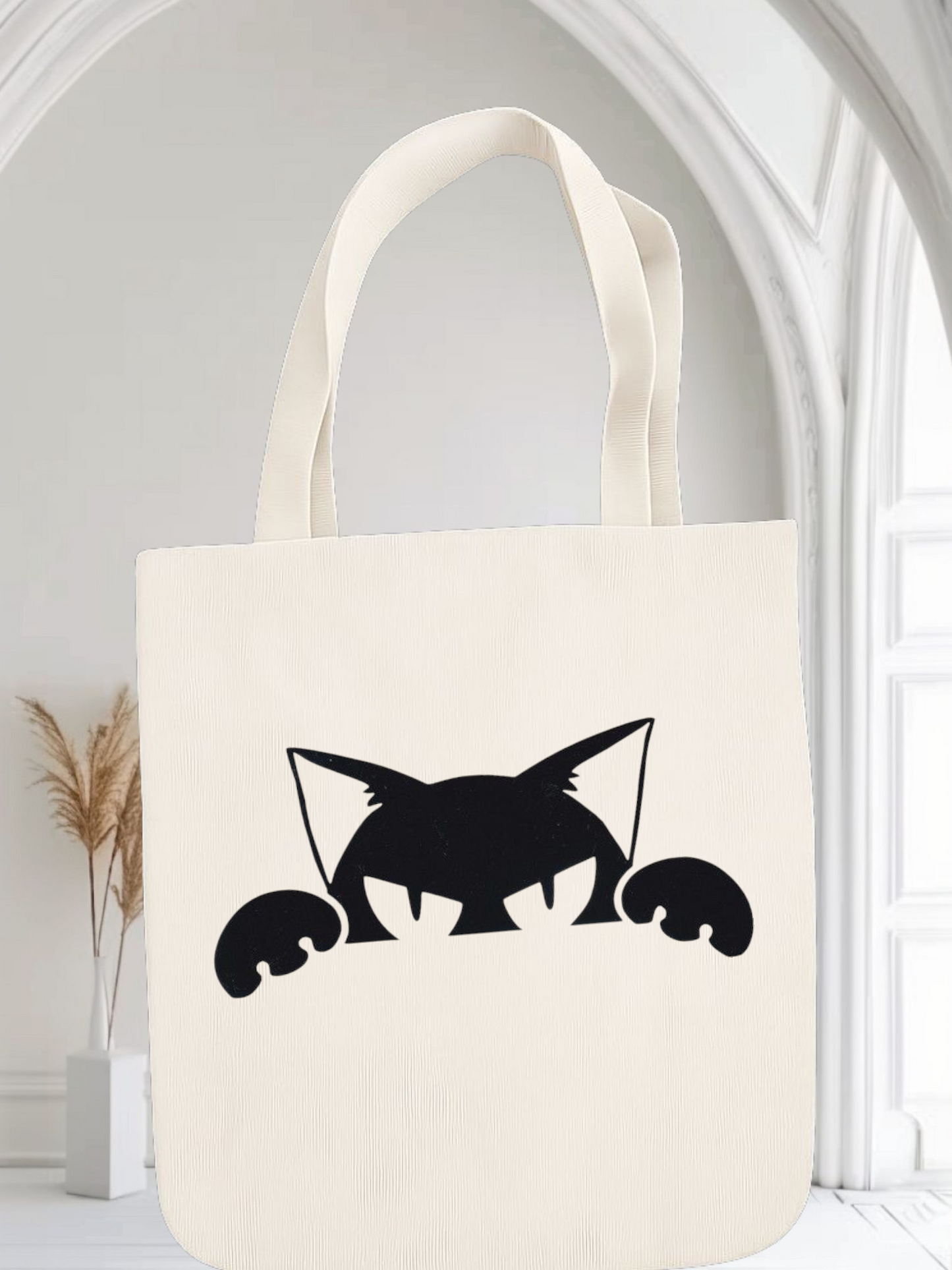 حقيبة توت على شكل قطة تتلصص