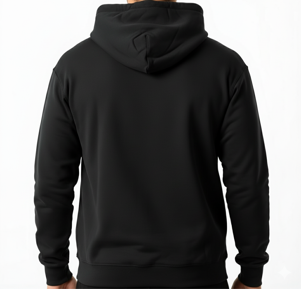 Unisex Black Hoodie - Printed Zalam Art