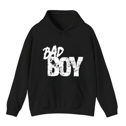 هودي أسود للجنسين - مطبوع عليه Bad Boy