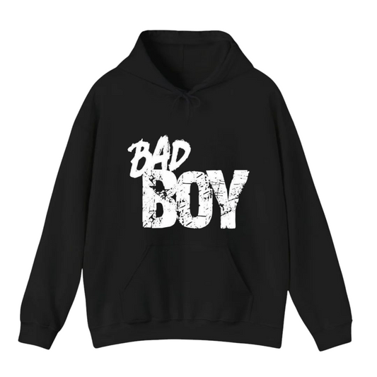 هودي أسود للجنسين - مطبوع عليه Bad Boy