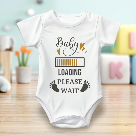 Baby Bodysuit Onesie Half Sleeves - Printed Baby LOADING PLEASE WAIT