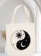 Sun and Moon Yin Yang Tote Bag
