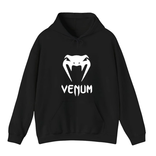 هودي أسود للجنسين - مطبوع فينوم